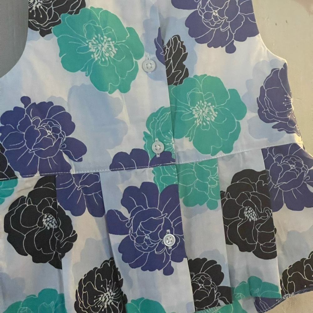 Janie and Jack girl sleeveless floral top